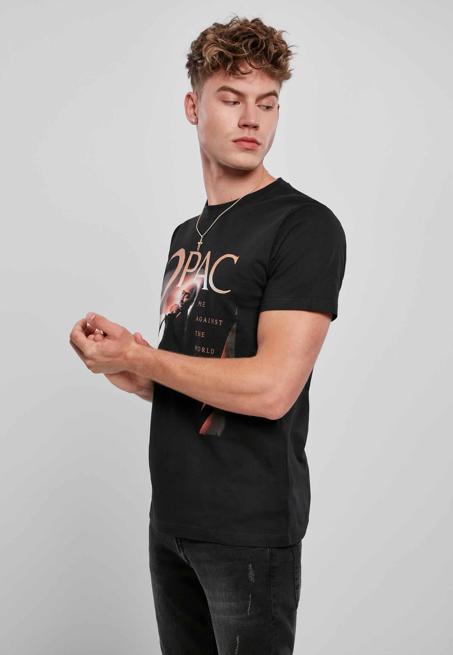 Tupac Me Against The World Cover Tee black XXL - workoutbrands.com