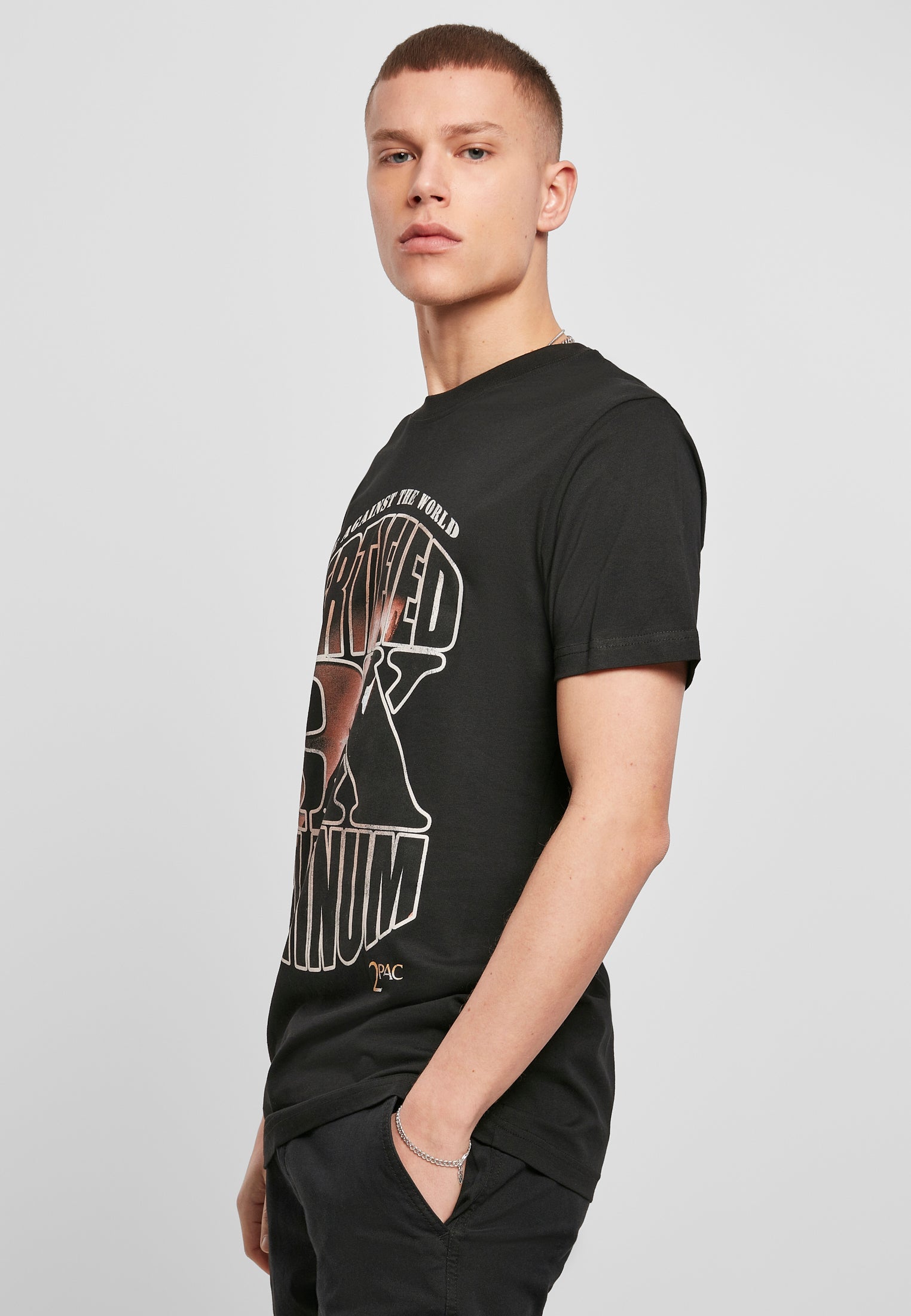 Tupac Me Against the World Platinium Tee black XXL - workoutbrands.com