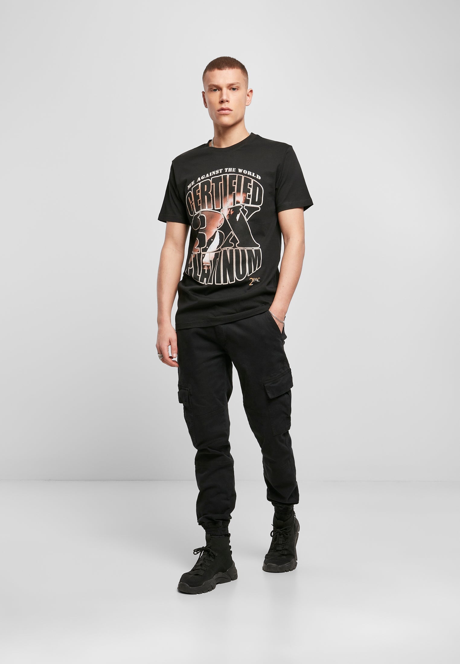 Tupac Me Against the World Platinium Tee black XXL - workoutbrands.com