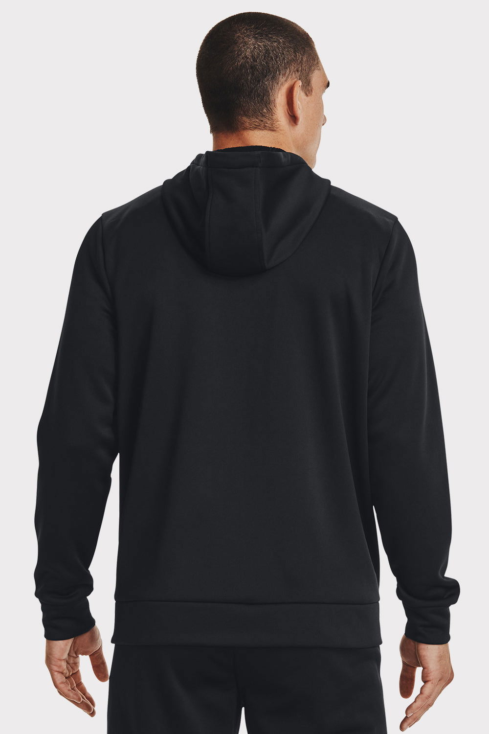 UA Armour Fleece FZ Hoodie - Black - workoutbrands.com