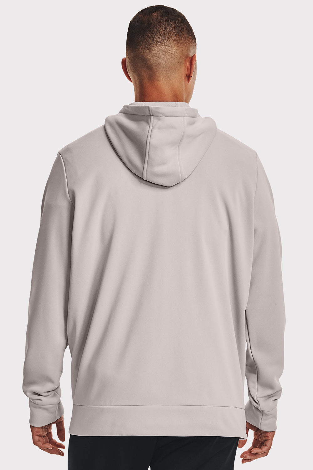 UA Armour Fleece FZ Hoodie - Ghost Gray - workoutbrands.com