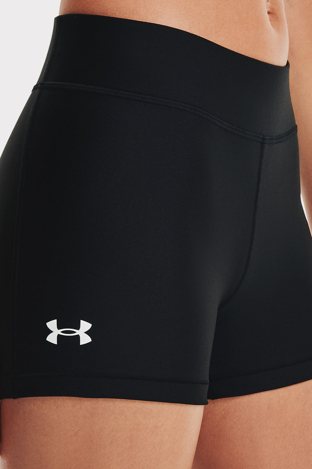 UA Armour Mid Rise Shorty - Black - workoutbrands.com