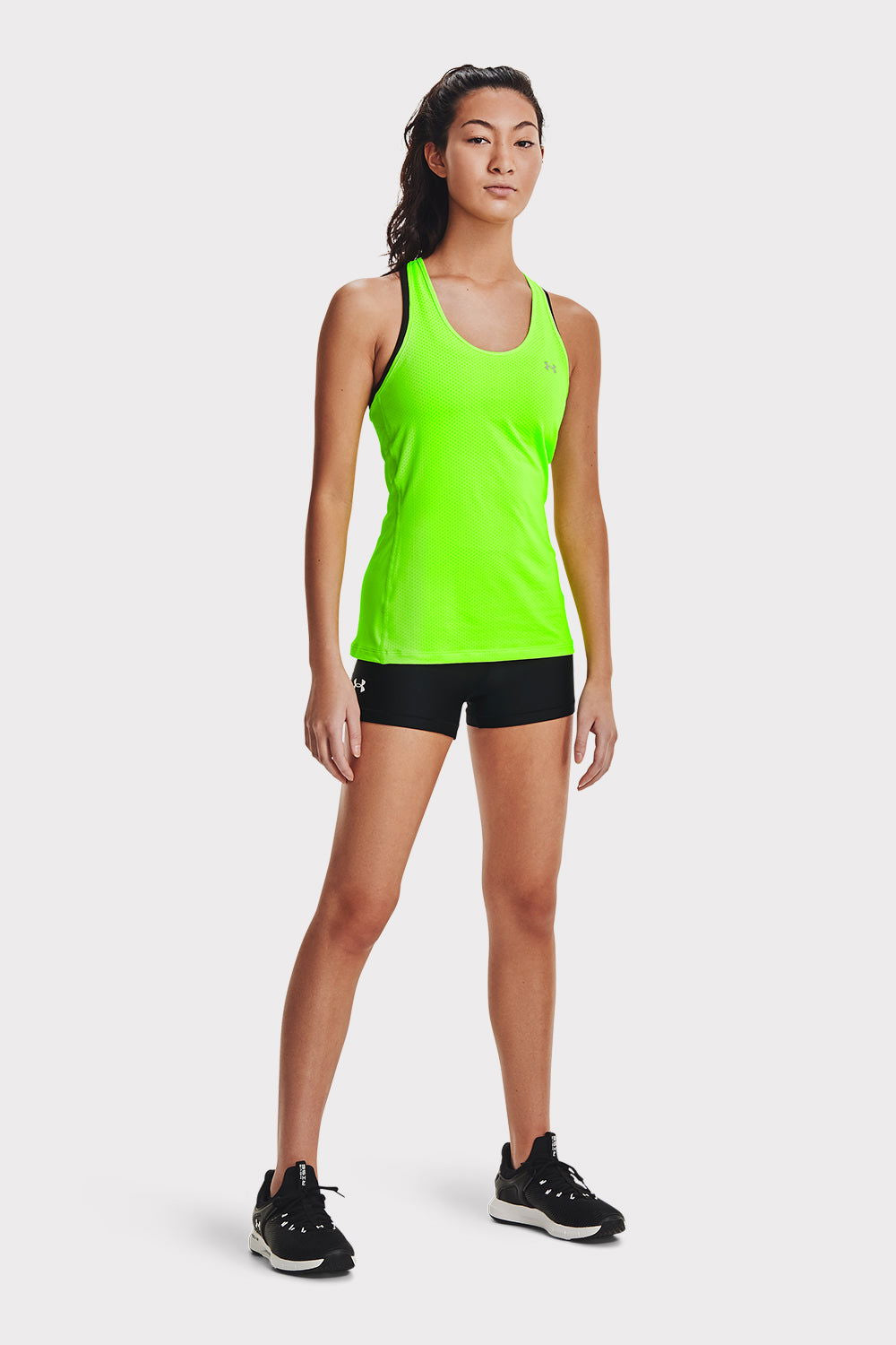 UA Armour Mid Rise Shorty - Black - workoutbrands.com