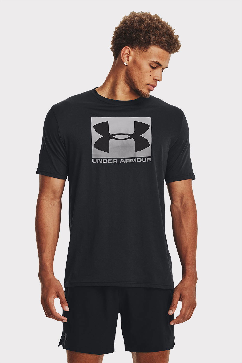 UA Boxed Sportstyle SS - Black - workoutbrands.com