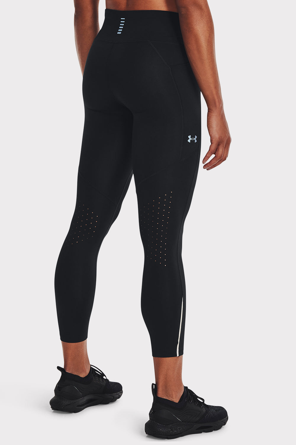 UA Fly Fast 3.0 Ankle Tight - Black - workoutbrands.com