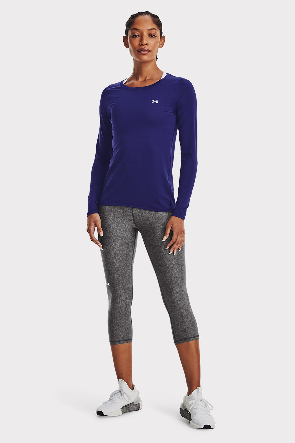UA HG Armour Long Sleeve - Sonar Blue - workoutbrands.com