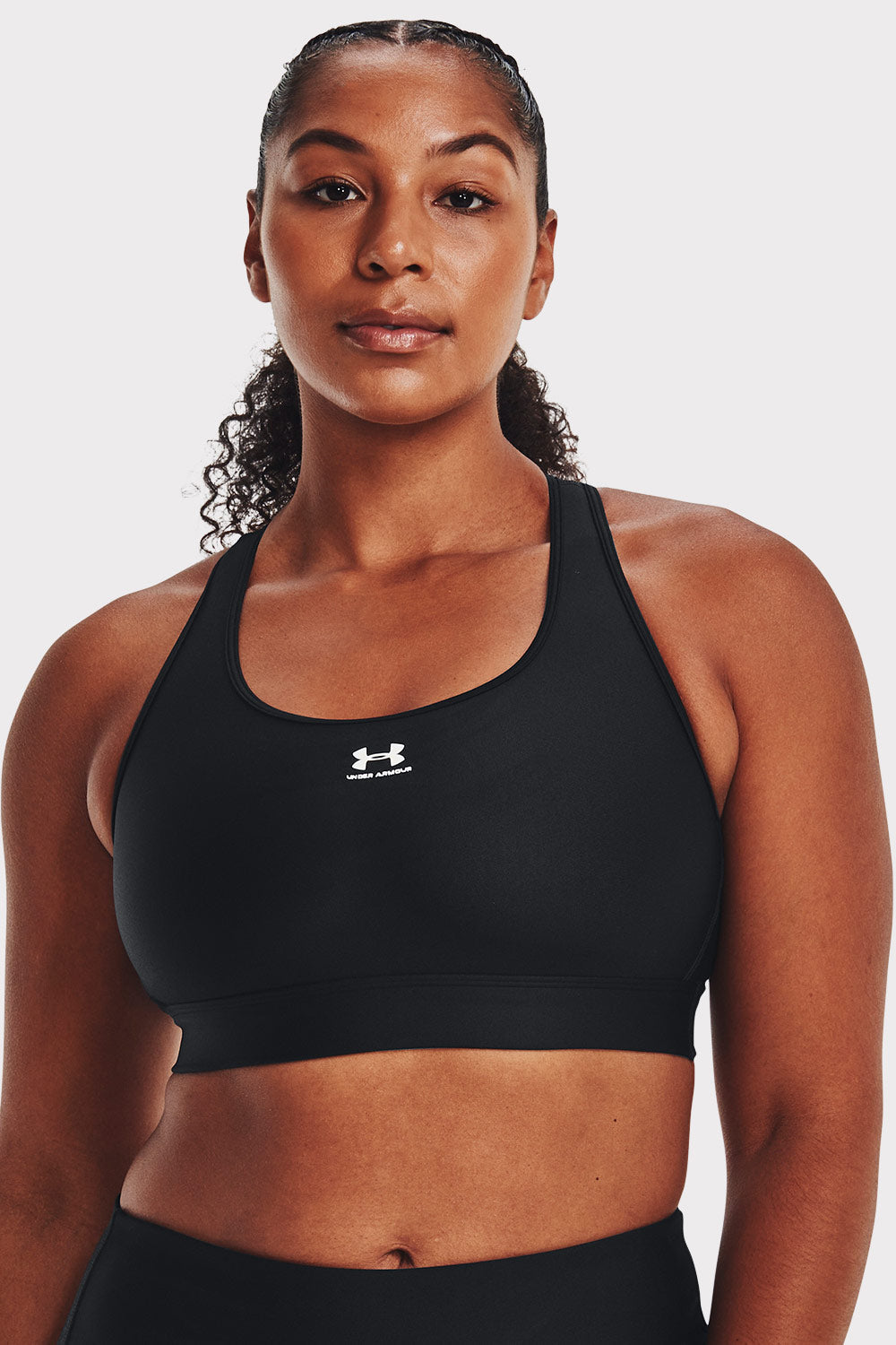 UA HG Armour Mid Padless - Black - workoutbrands.com
