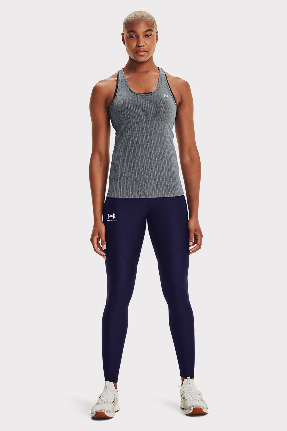 UA HG Armour Racer Tank - Pitch Grey - workoutbrands.com
