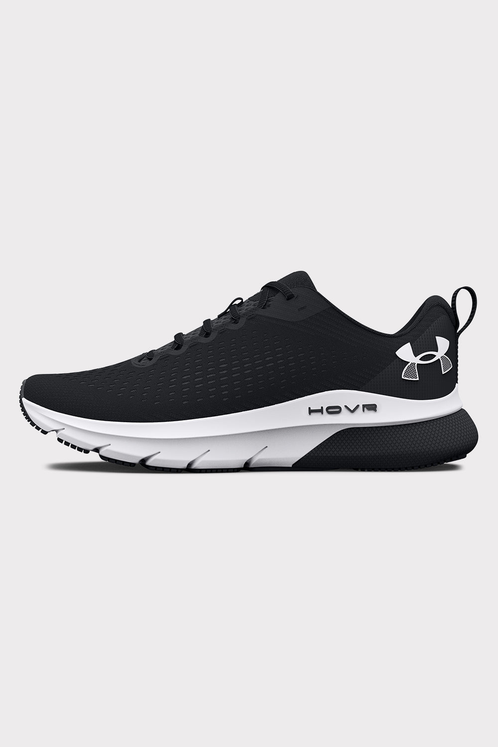 UA HOVR Turbulence - Black/White - workoutbrands.com