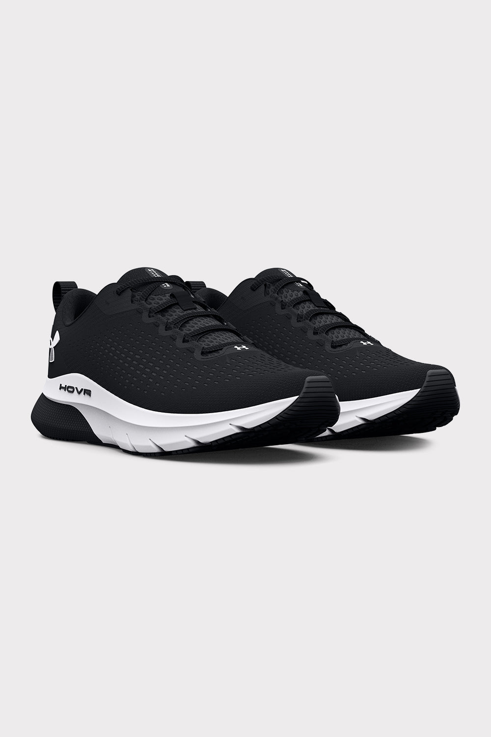 UA HOVR Turbulence - Black/White - workoutbrands.com