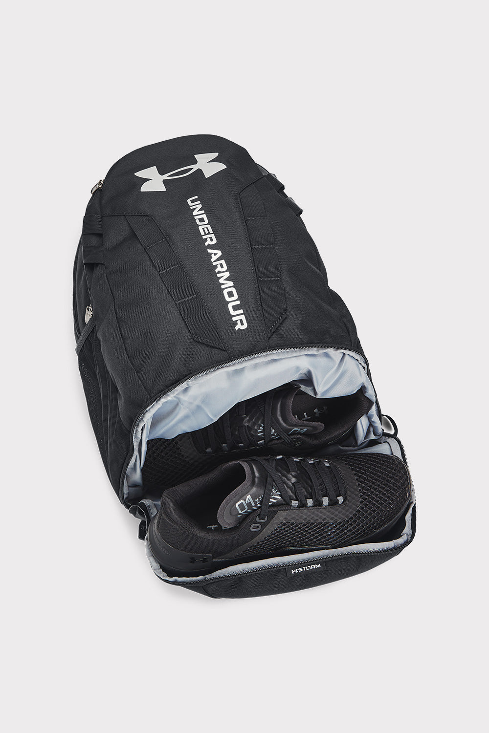 UA Hustle 5.0 Backpack - Black - workoutbrands.com