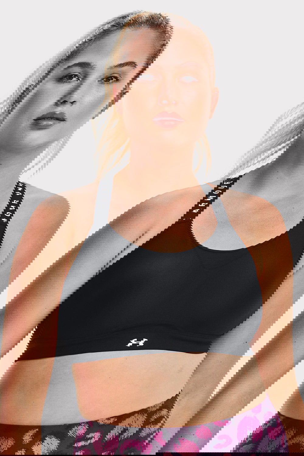 UA Infinity High Bra - Black - workoutbrands.com