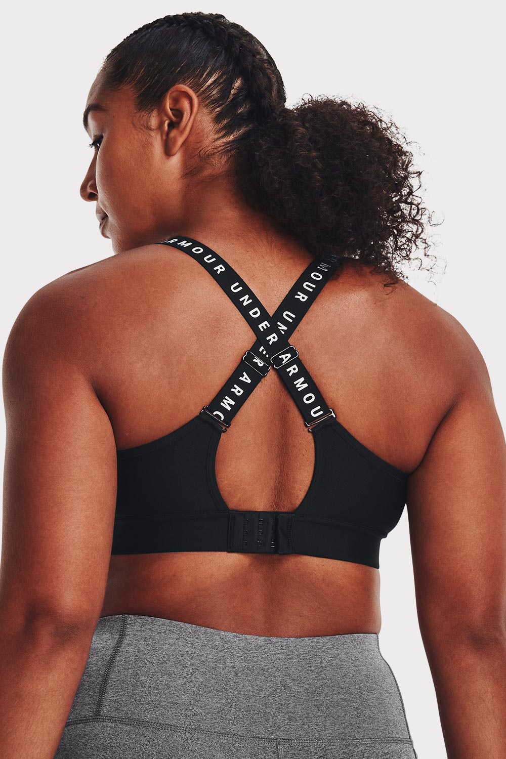 UA Infinity Mid Covered - Black - workoutbrands.com