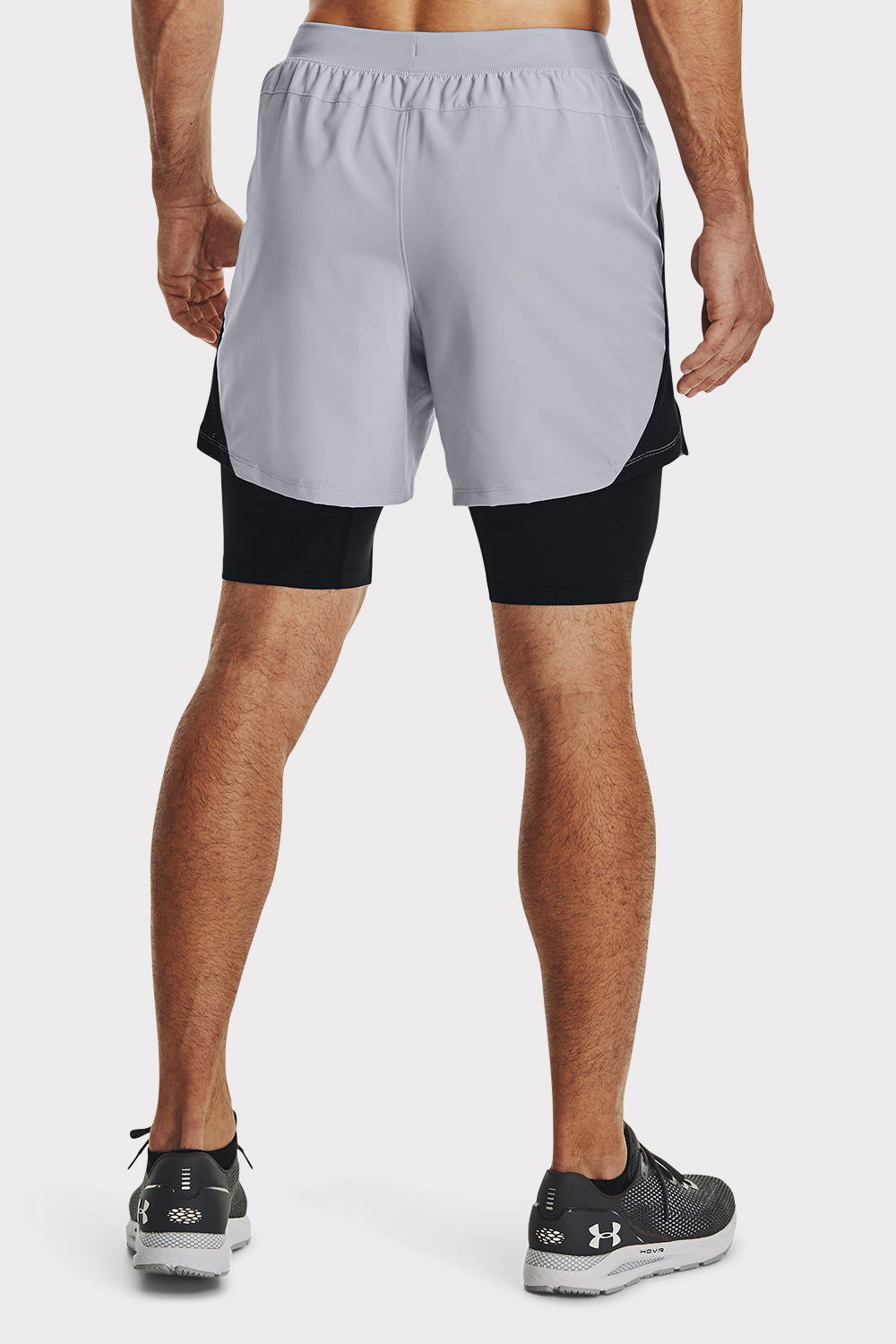 UA Launch 5'' 2-IN-1 Short - Mod Gray - workoutbrands.com - - - UA Launch 5'' 2-IN-1 Short - Mod Gray