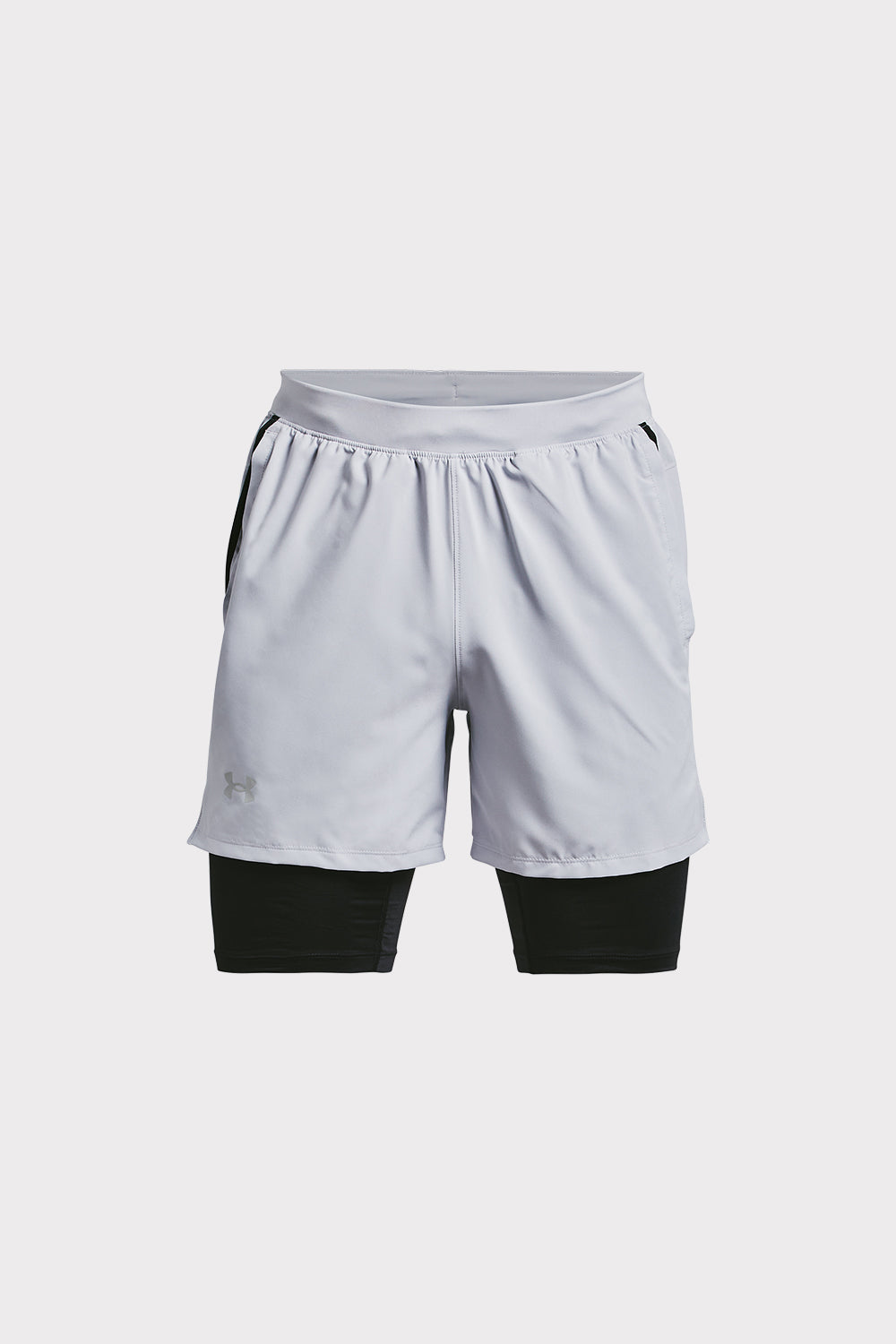 UA Launch 5'' 2-IN-1 Short - Mod Gray - workoutbrands.com - - - UA Launch 5'' 2-IN-1 Short - Mod Gray