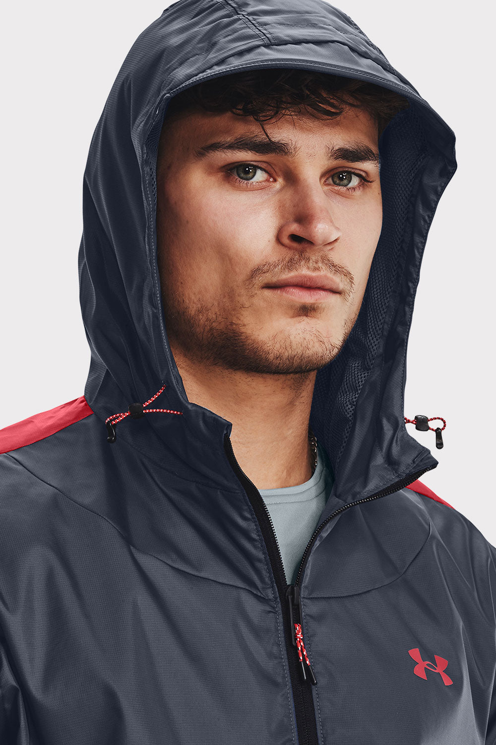 UA Legacy Windbreaker - Downpour Gray - workoutbrands.com