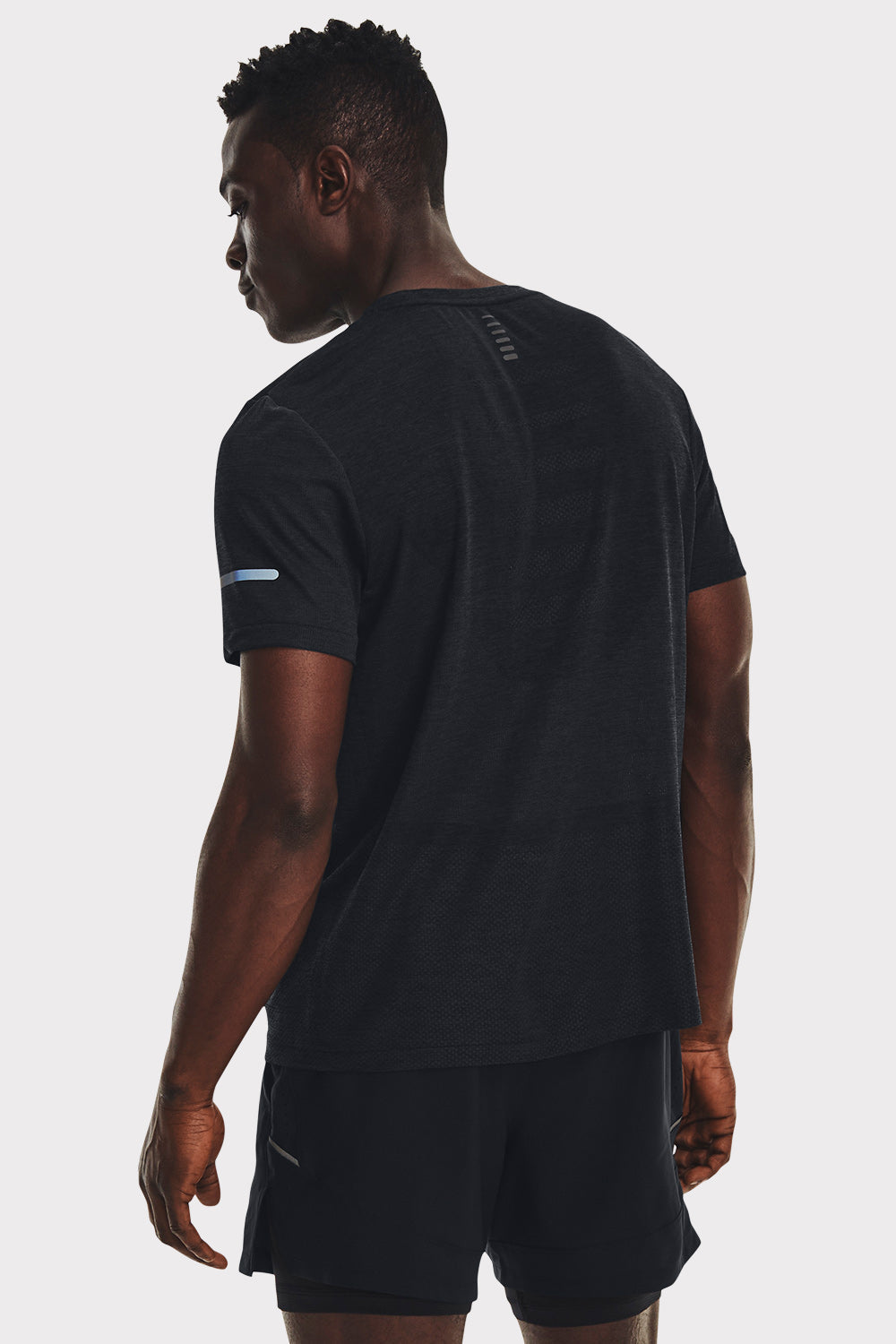 UA Seamless Stride SS - Black - workoutbrands.com