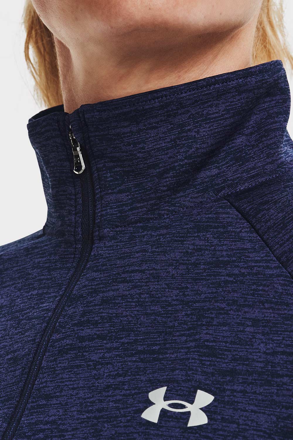 UA Tech 1/2 Zip Twist - Midnight Navy - workoutbrands.com