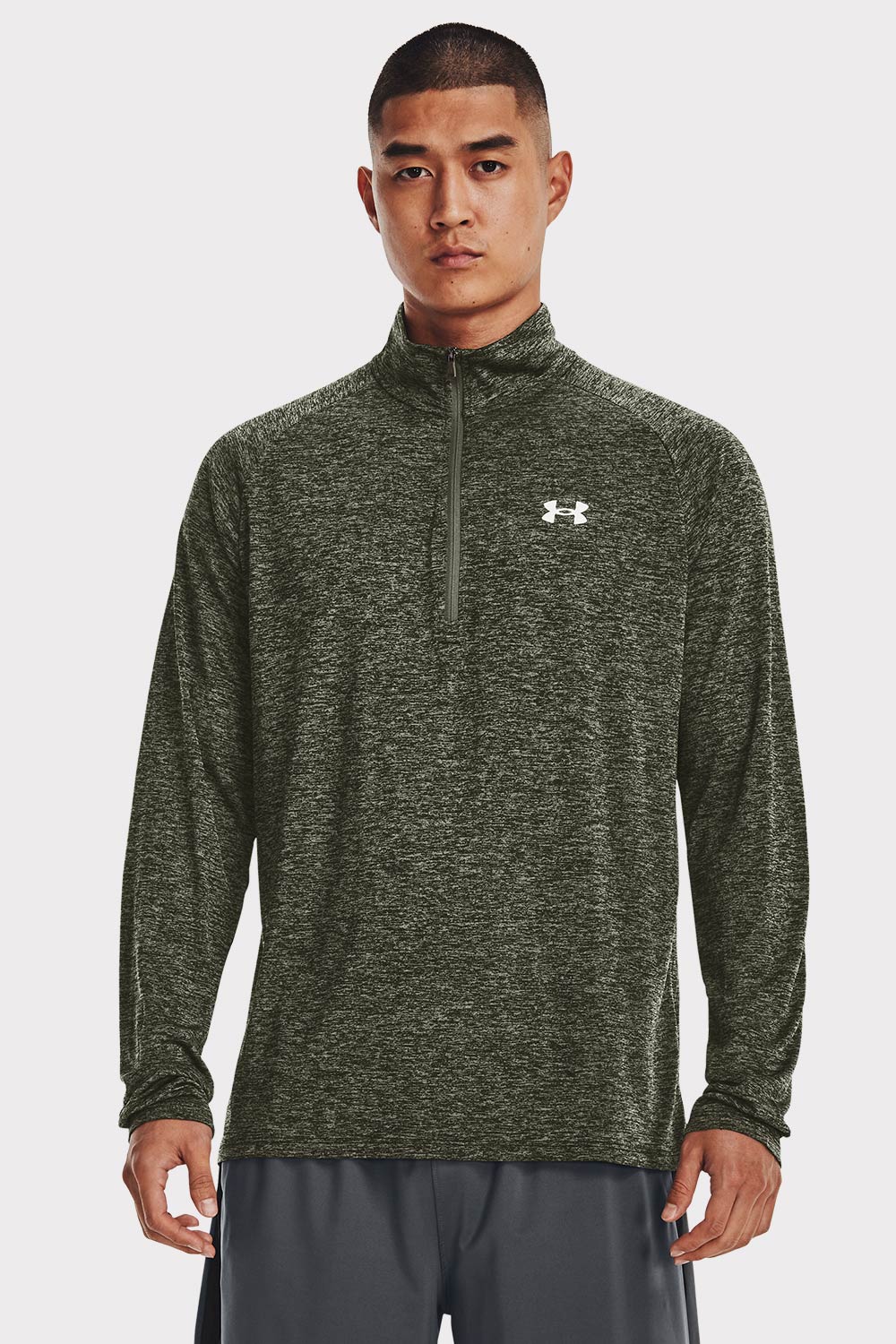 UA Tech 2.0 1/2 Zip - Marine Od Green - workoutbrands.com