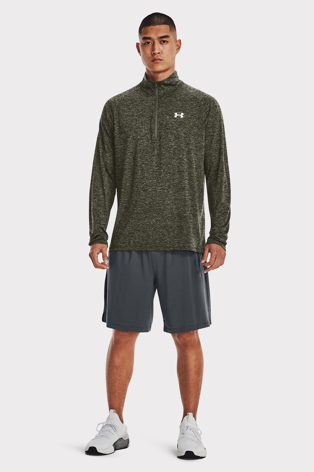 UA Tech 2.0 1/2 Zip - Marine Od Green - workoutbrands.com