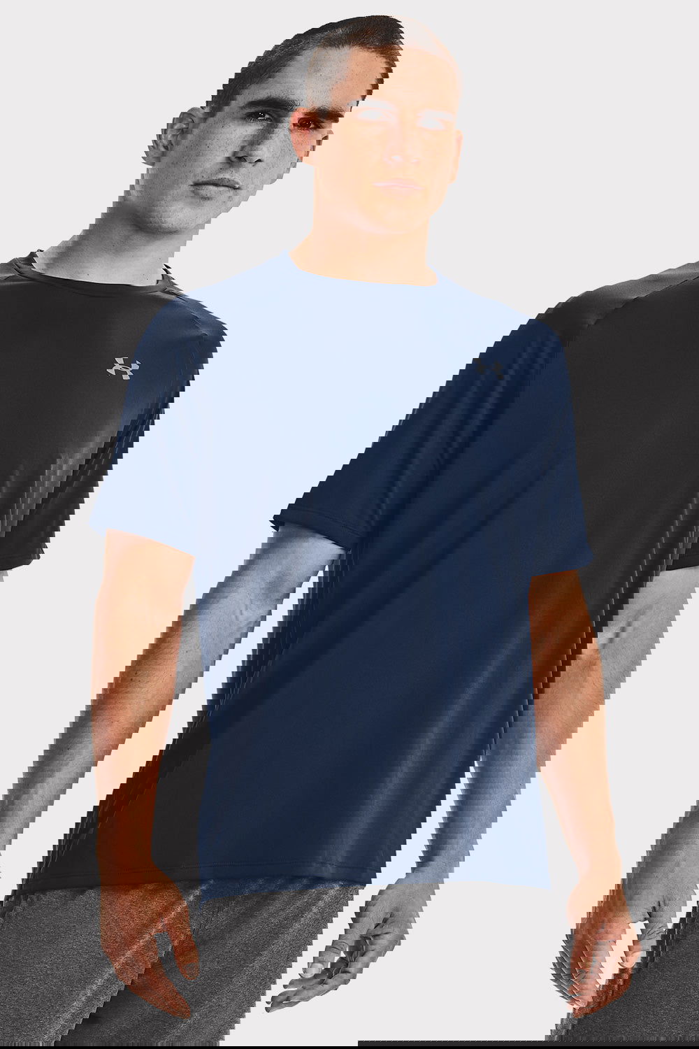 UA Tech 2.0 SS Tee - Midnight Navy - workoutbrands.com