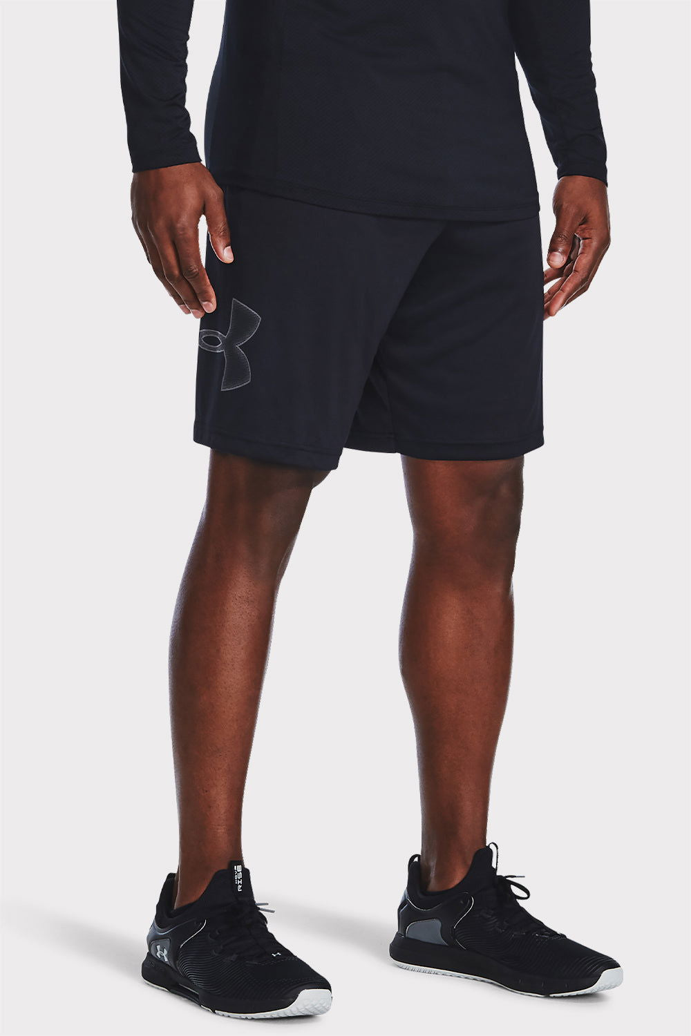 UA Tech Graphic Shorts - Black - workoutbrands.com