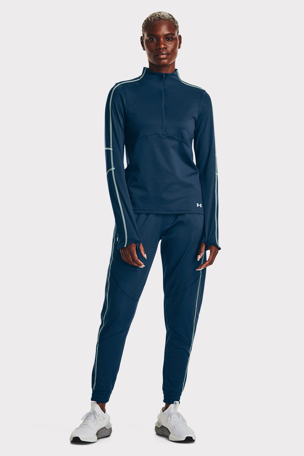 UA Train CW 1/2 Zip - Petrol Blue - workoutbrands.com