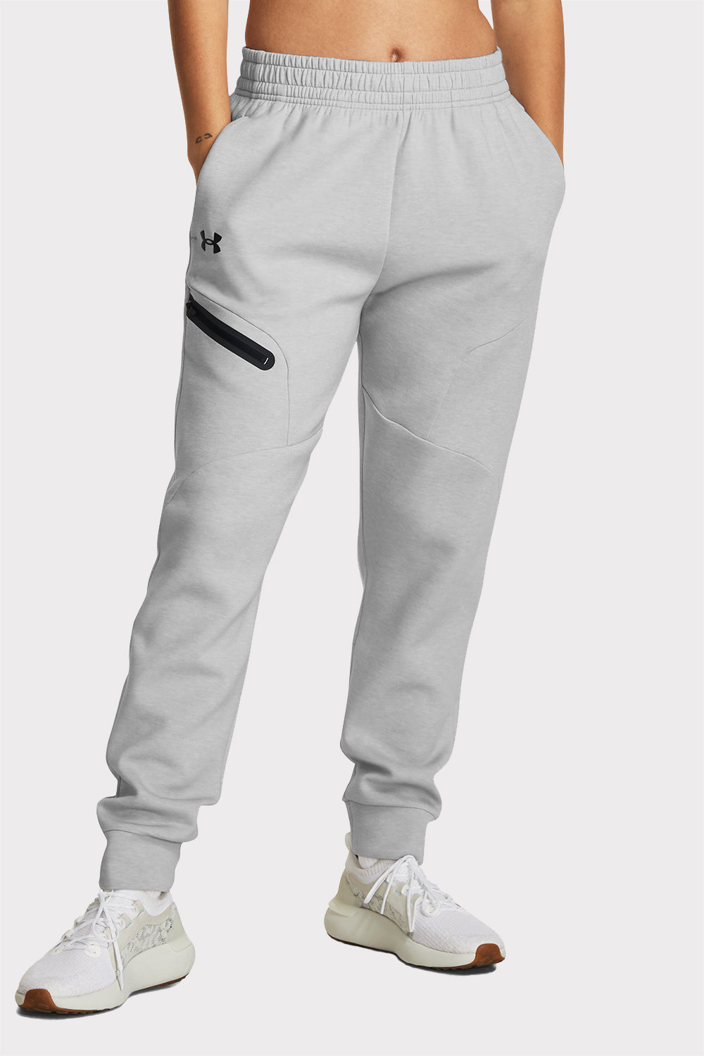 UA Unstoppable Flc Jogger - Mod Gray - workoutbrands.com
