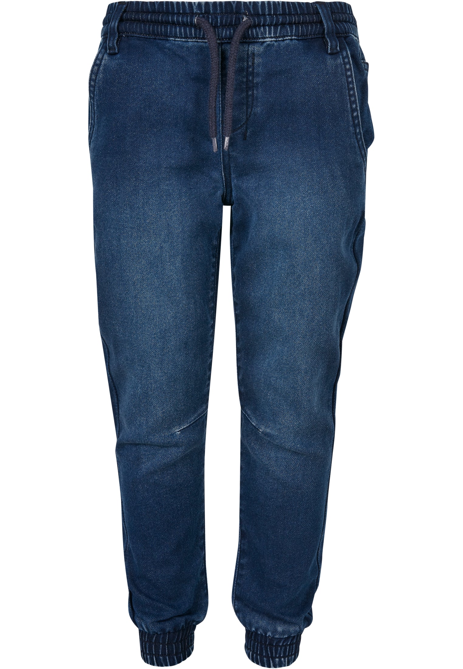 Pantaloni da jogging in denim lavorato a maglia per ragazzi, blu lavato, taglia 158/164