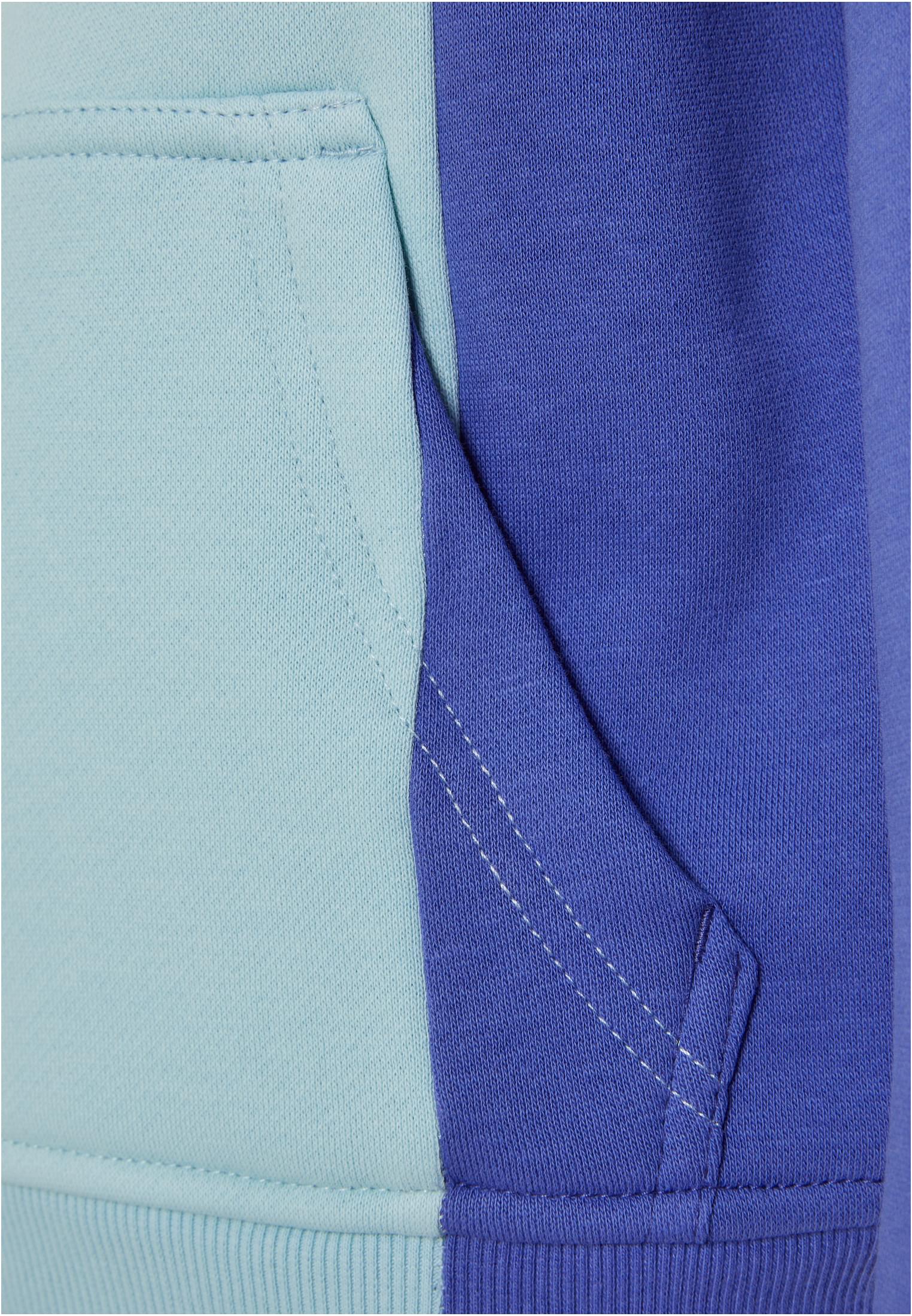 Felpa con cappuccio tripla per ragazze, rosa/viola/blu oceano 158/164