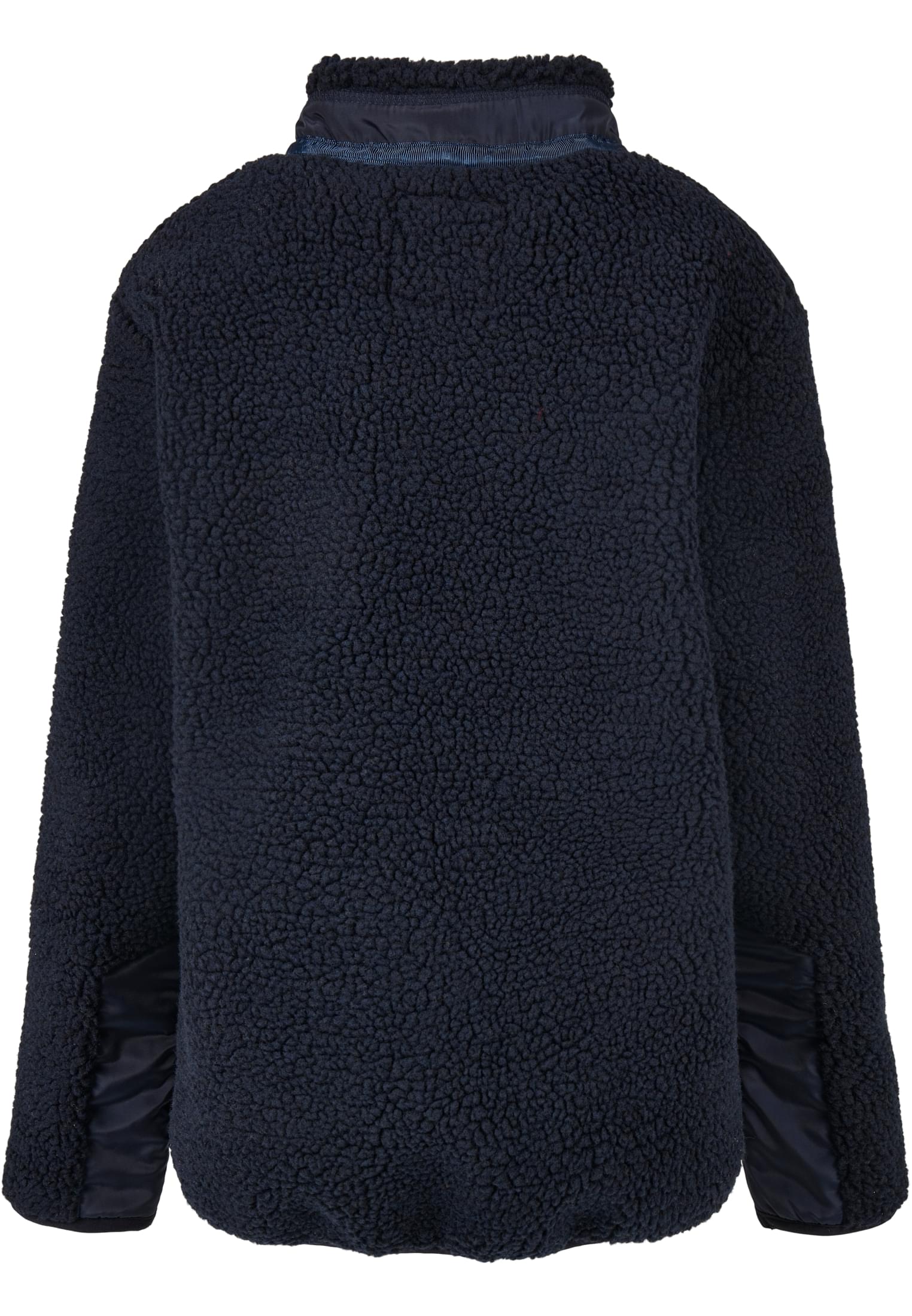 Baksidan av UC Boys Sherpa Jacket i marinblått.