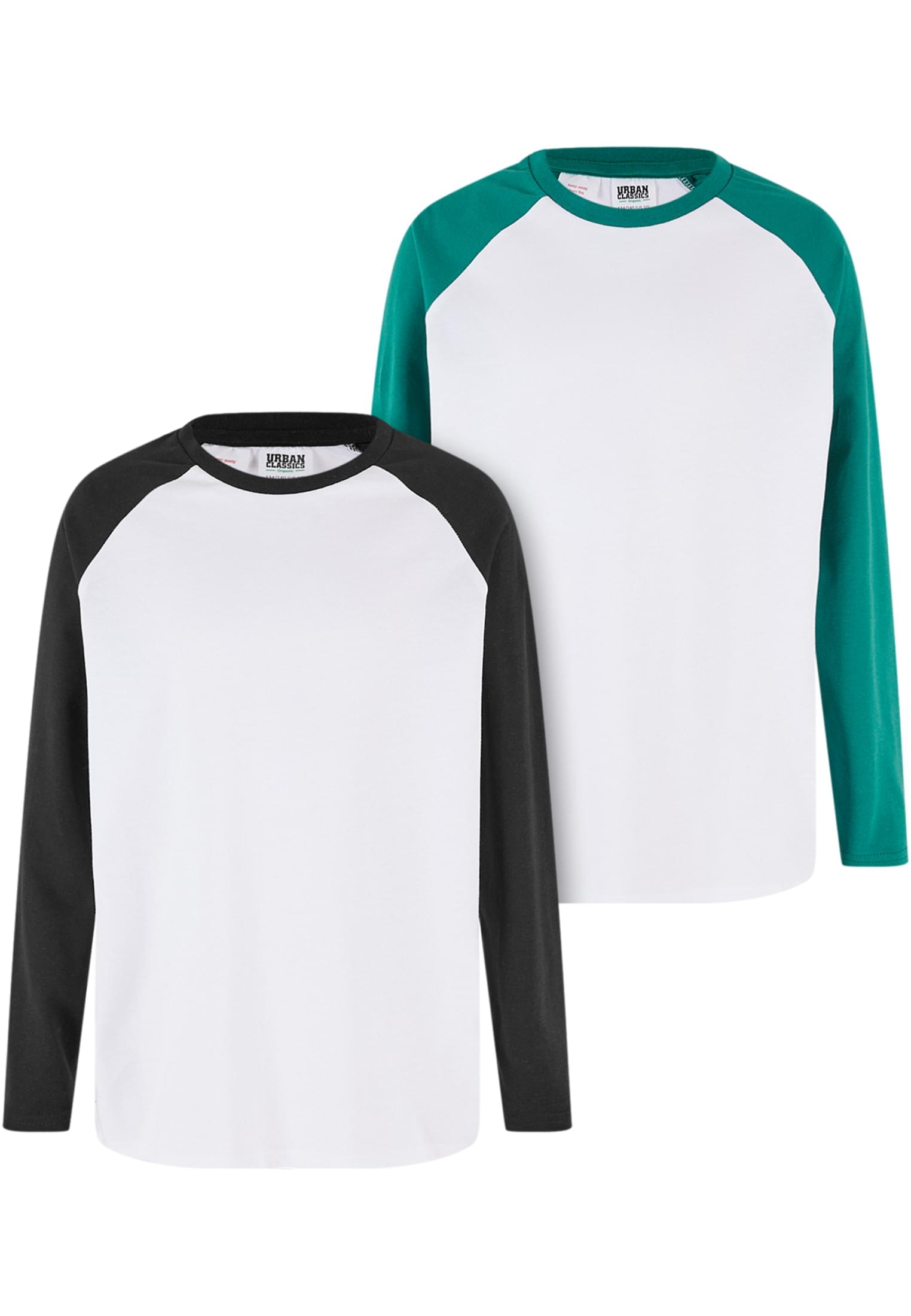 UC Boys Organic Oversized Raglan Maniche Lunghe Confezione da 2