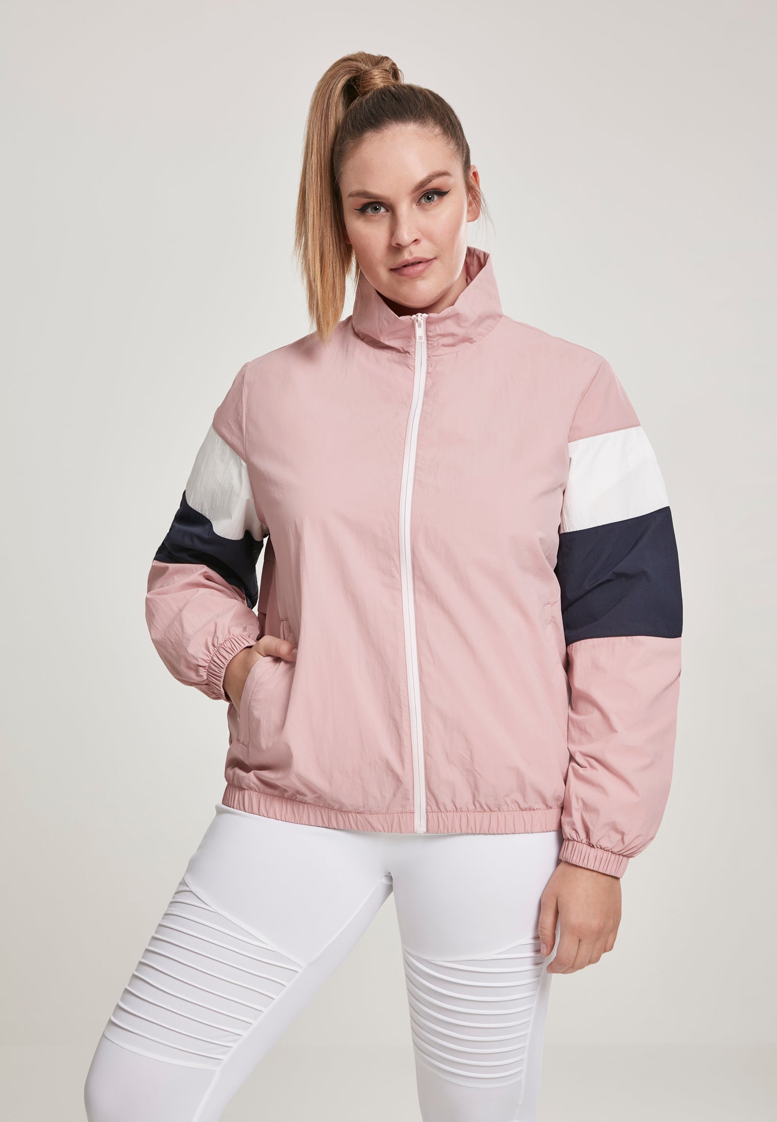 UC 3-Tone Crinkle Track Jacket - workoutbrands.com