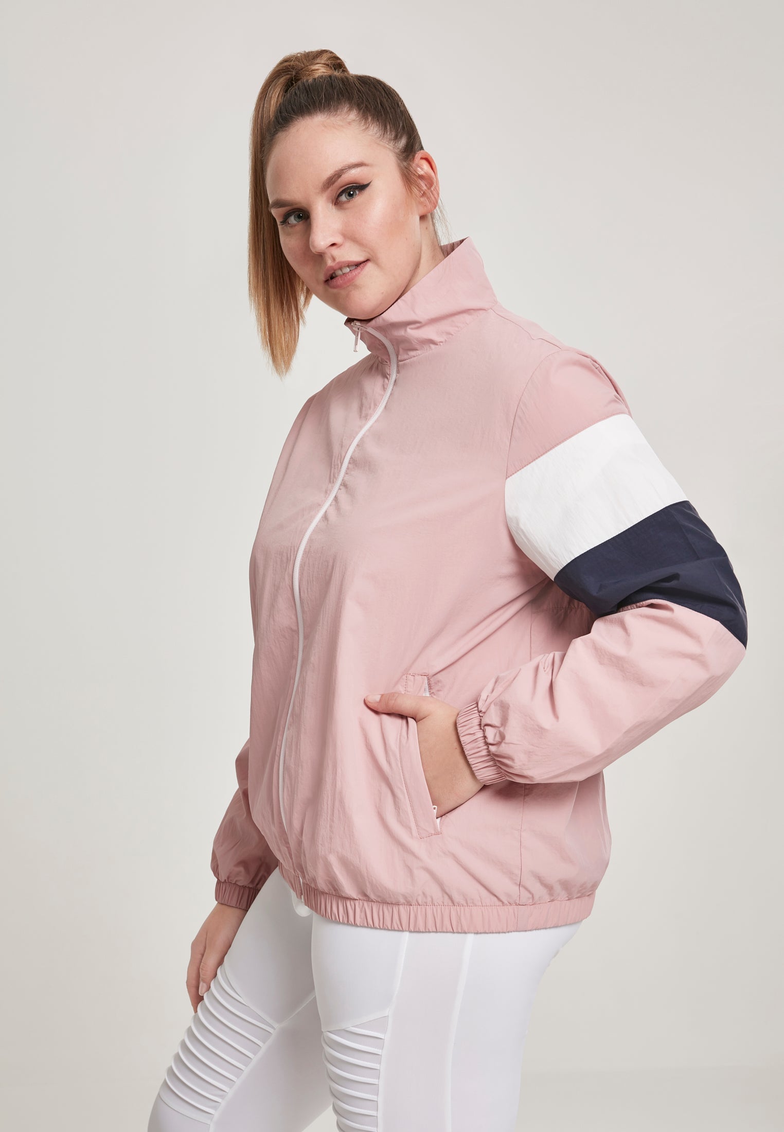 UC 3-Tone Crinkle Track Jacket - workoutbrands.com