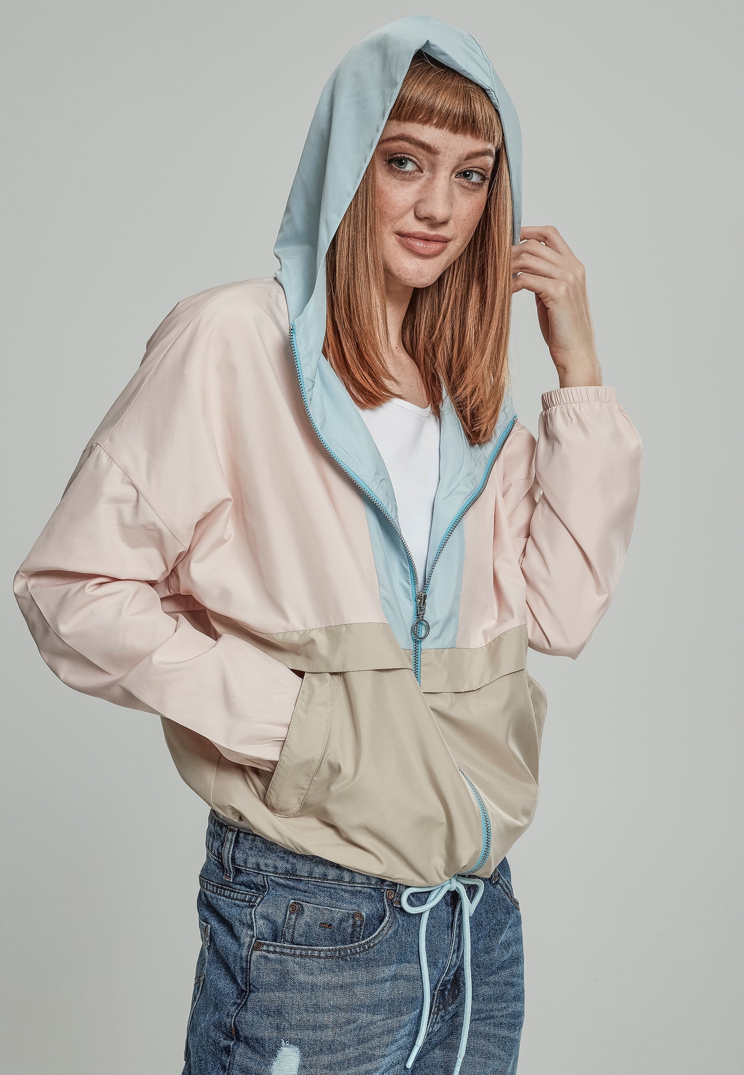 UC 3-Tone Oversize Windbreaker - workoutbrands.com