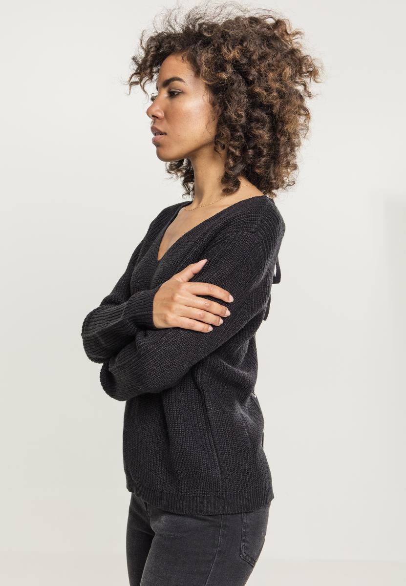 UC Back Lace Up Sweater - workoutbrands.com