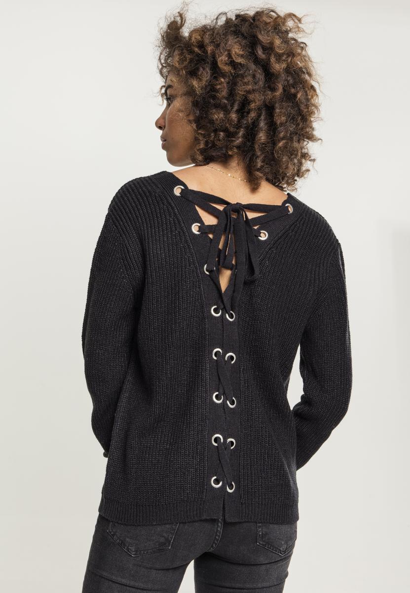 UC Back Lace Up Sweater - workoutbrands.com