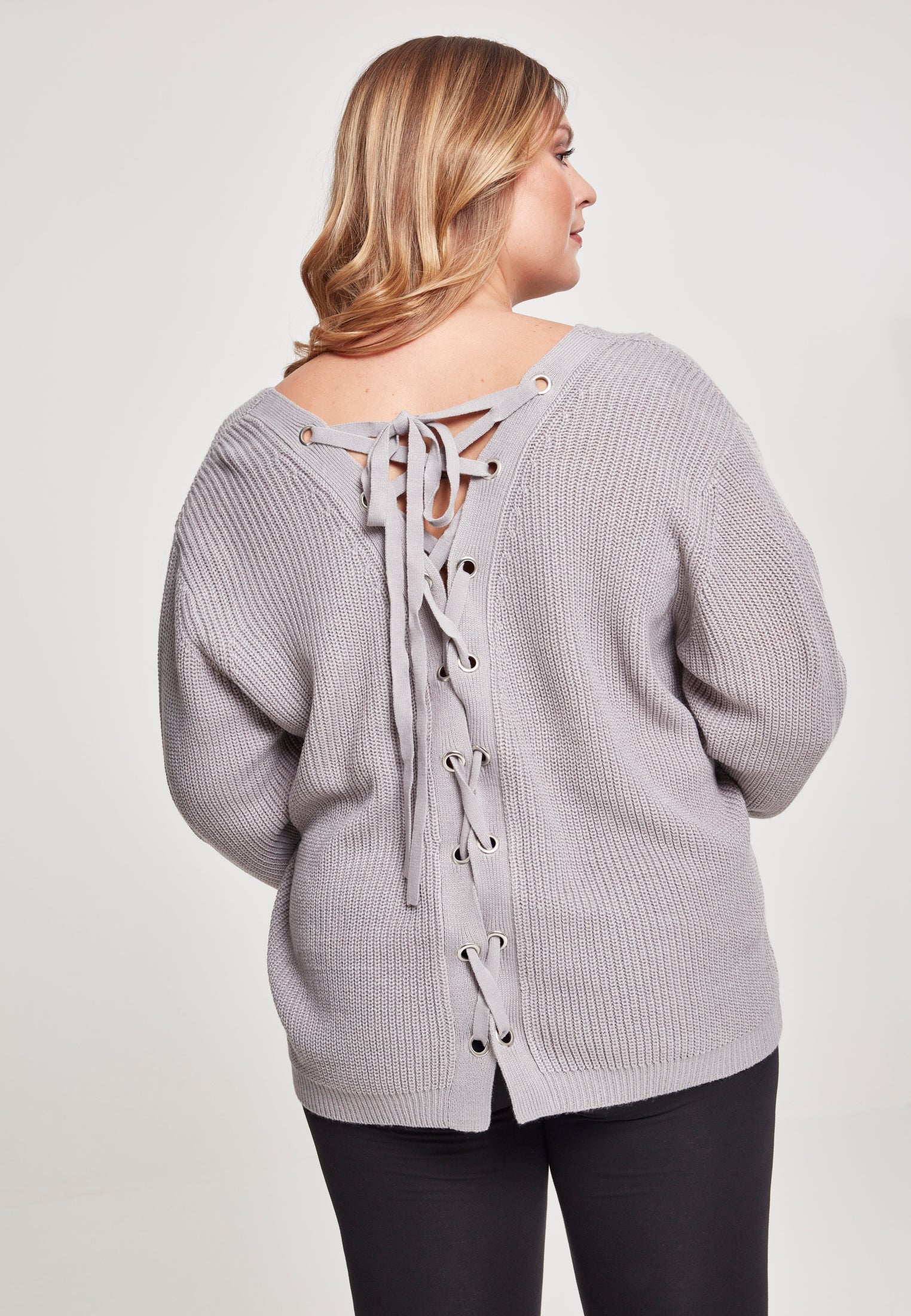 UC Back Lace Up Sweater - workoutbrands.com