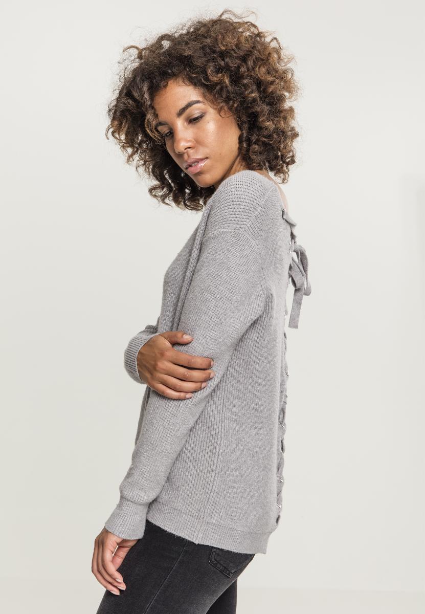UC Back Lace Up Sweater - workoutbrands.com