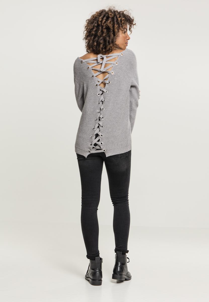 UC Back Lace Up Sweater - workoutbrands.com