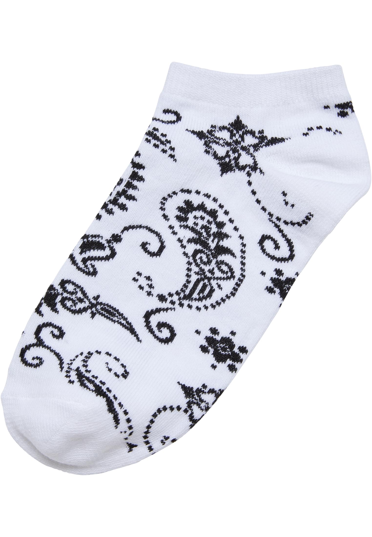 UC Bandana Pattern No Show Socks 5-Pack - workoutbrands.com