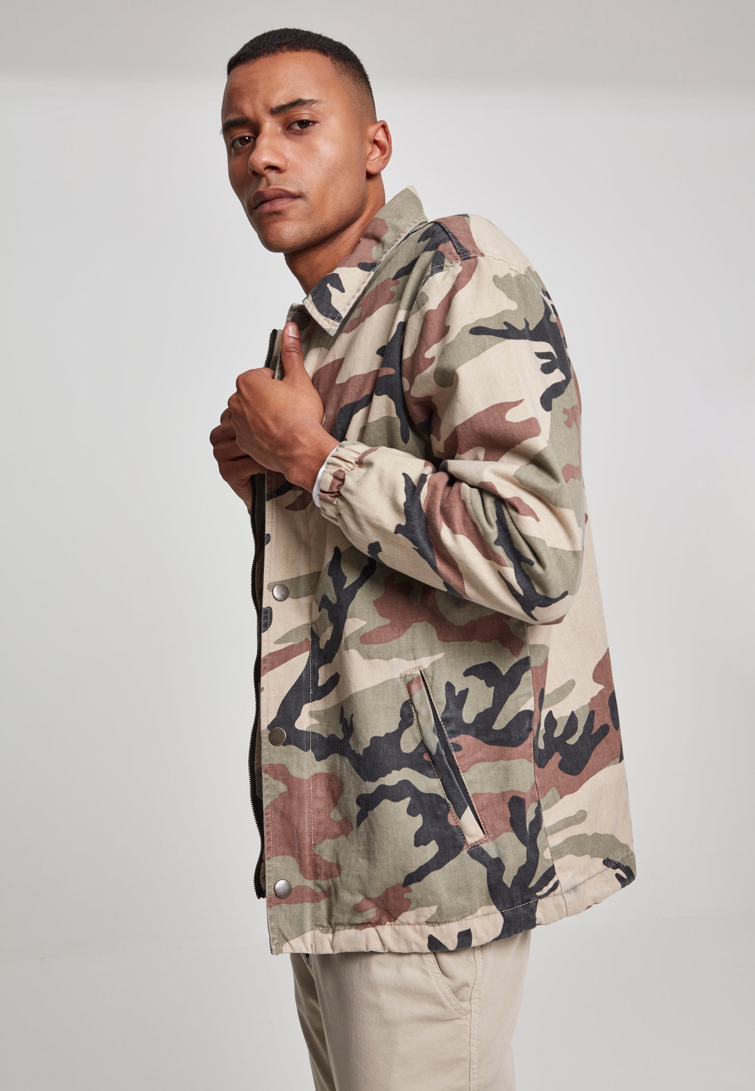 UC Camo Cotton Coach Jacket - workoutbrands.com