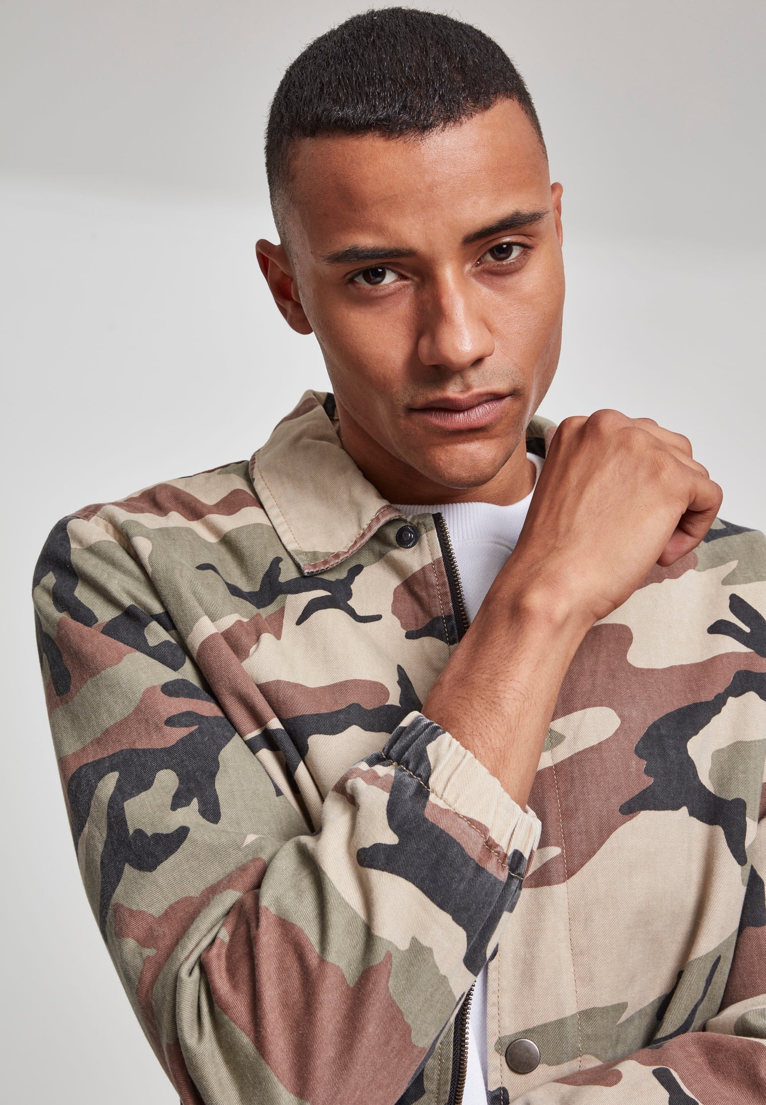 UC Camo Cotton Coach Jacket - workoutbrands.com
