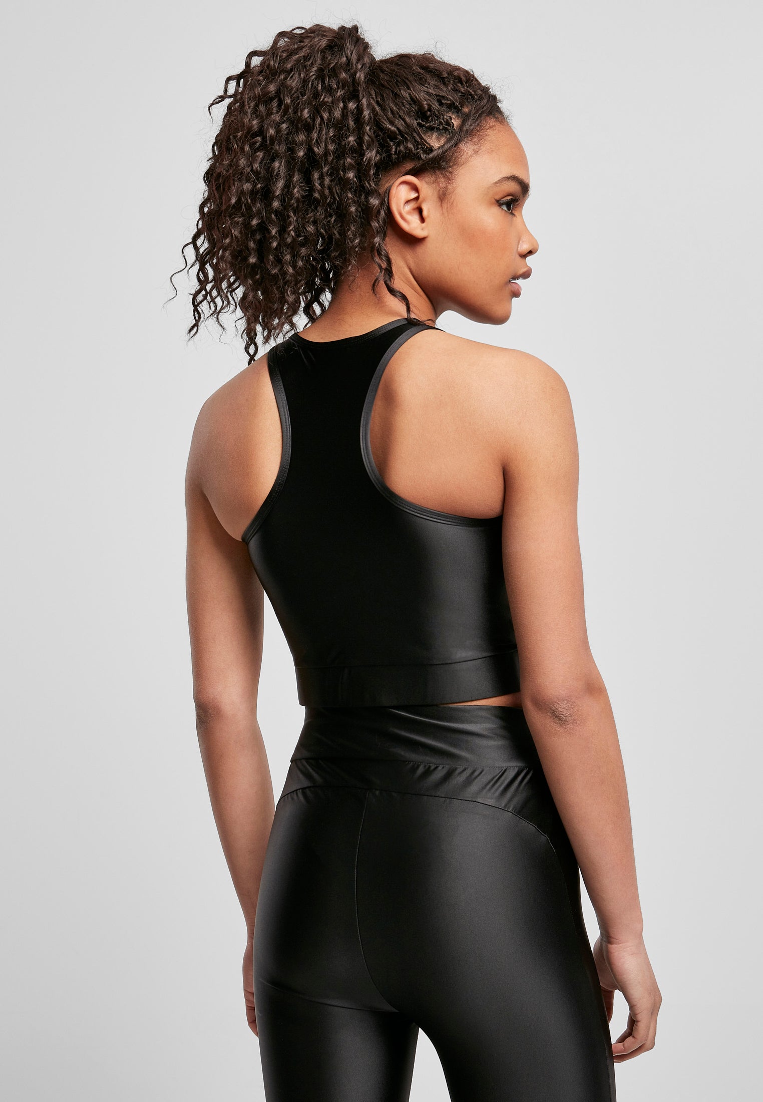 UC Cropped Shiny Top - workoutbrands.com