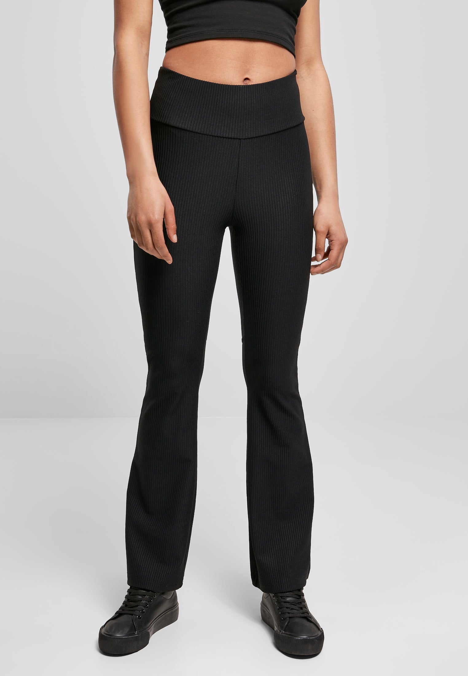 UC High Waist Rib Boot Cut Leggings - workoutbrands.com