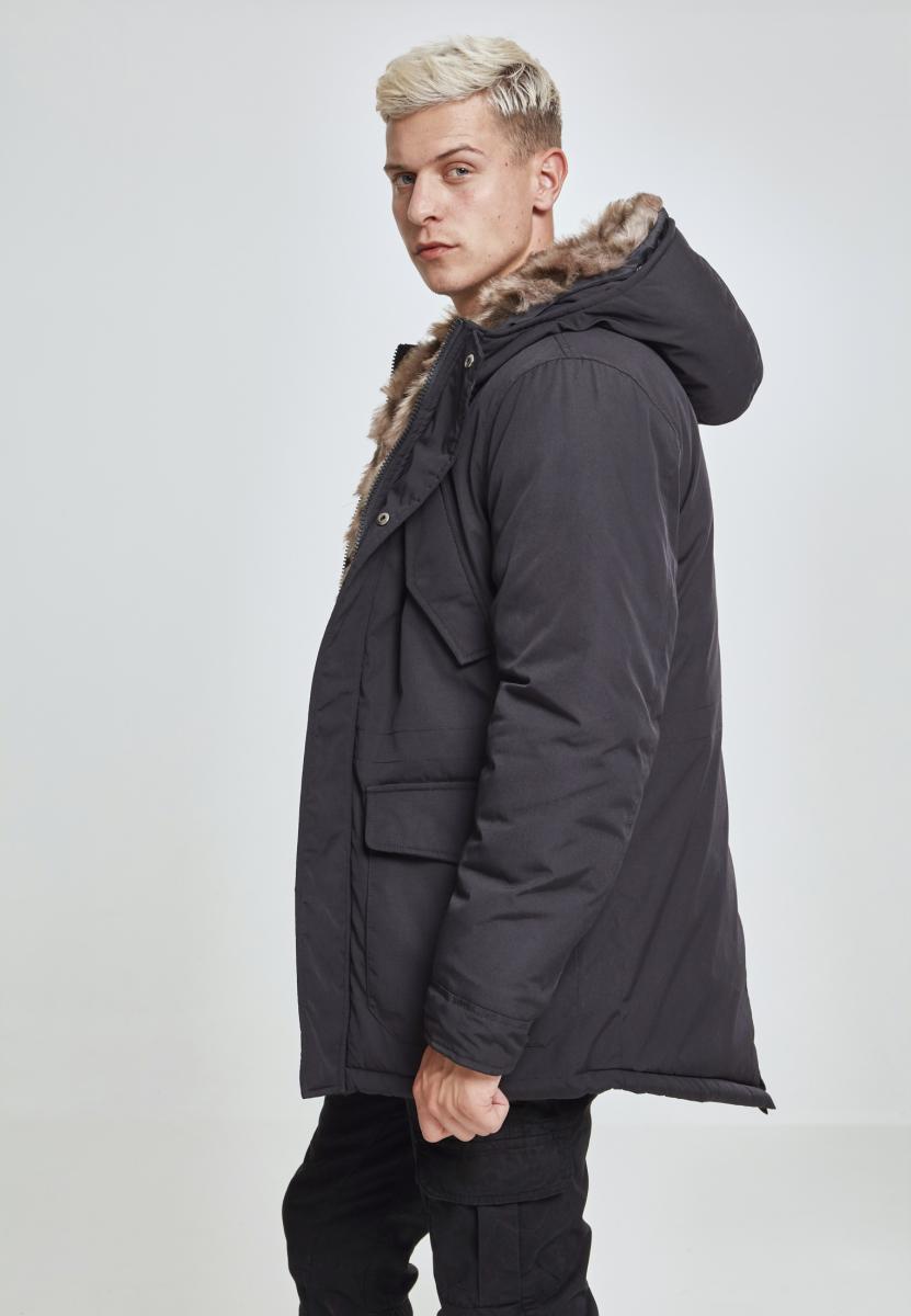 UC Hooded Faux Fur Parka - workoutbrands.com