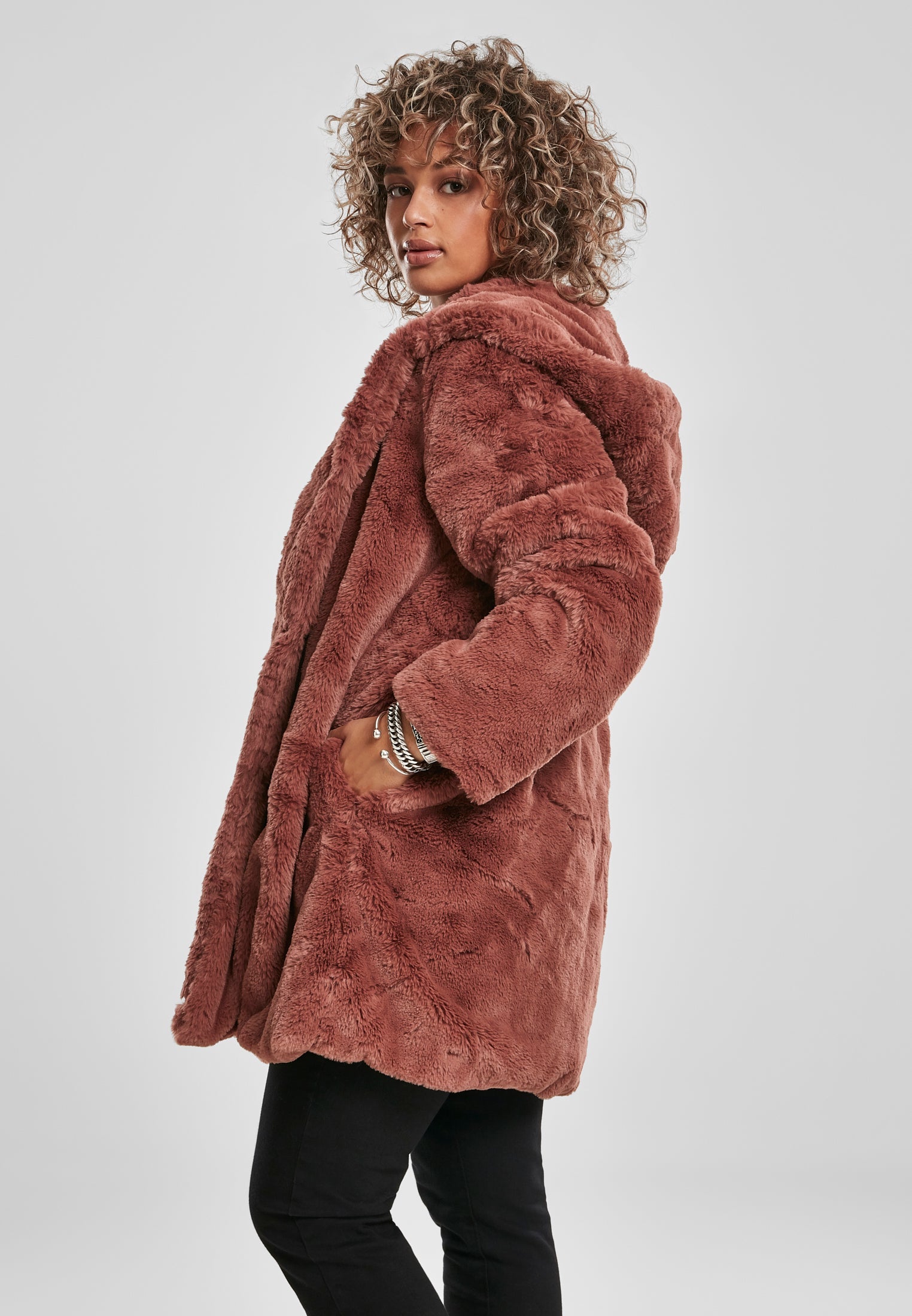 UC Hooded Teddy Coat - workoutbrands.com