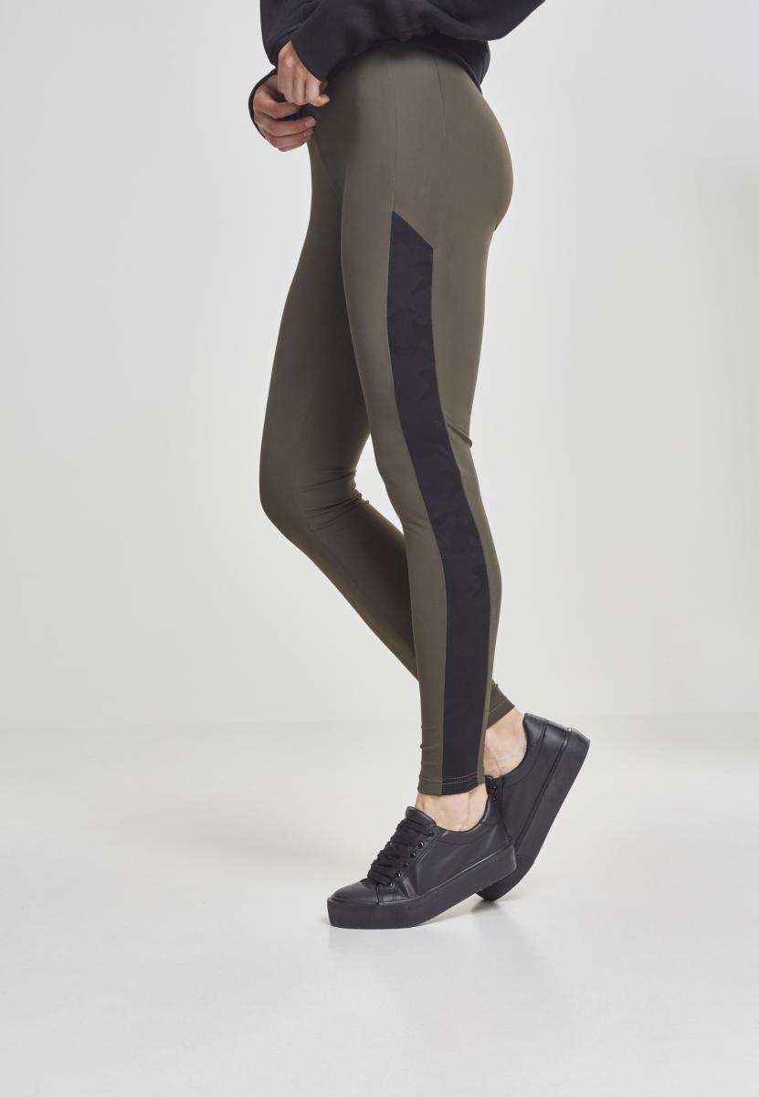 UC Jacquard Camo Striped Leggings - workoutbrands.com