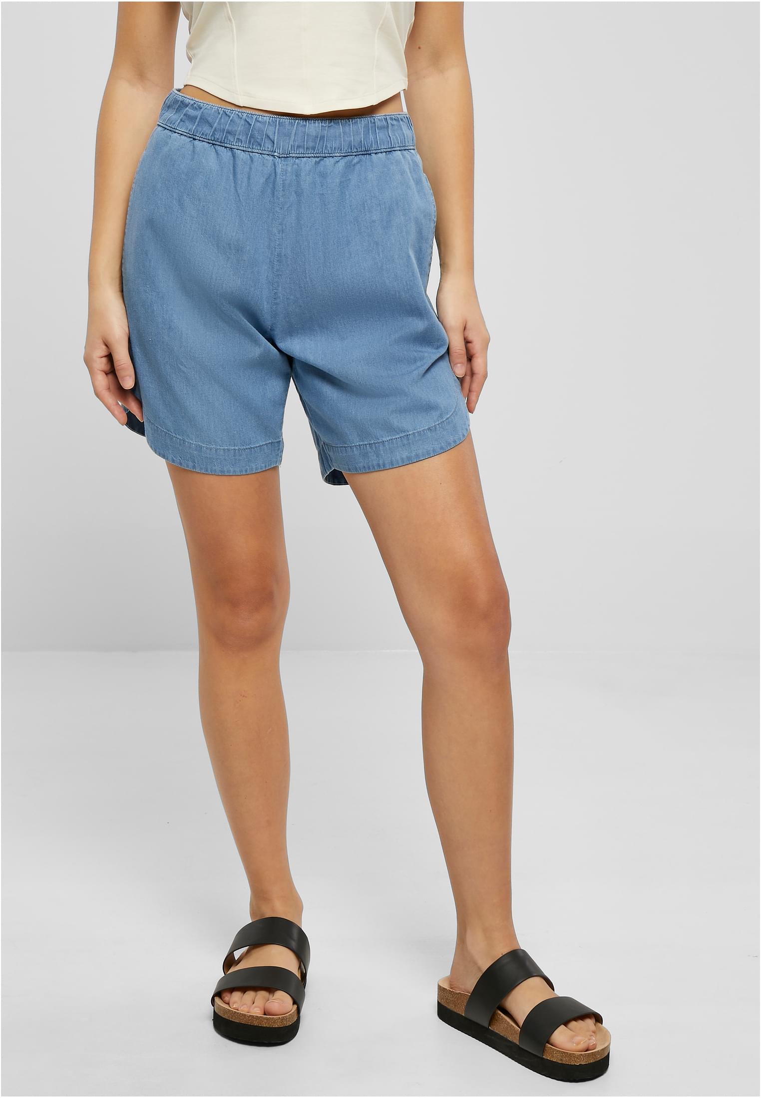 UC Light Denim Shorts Skyblue Washed - workoutbrands.com