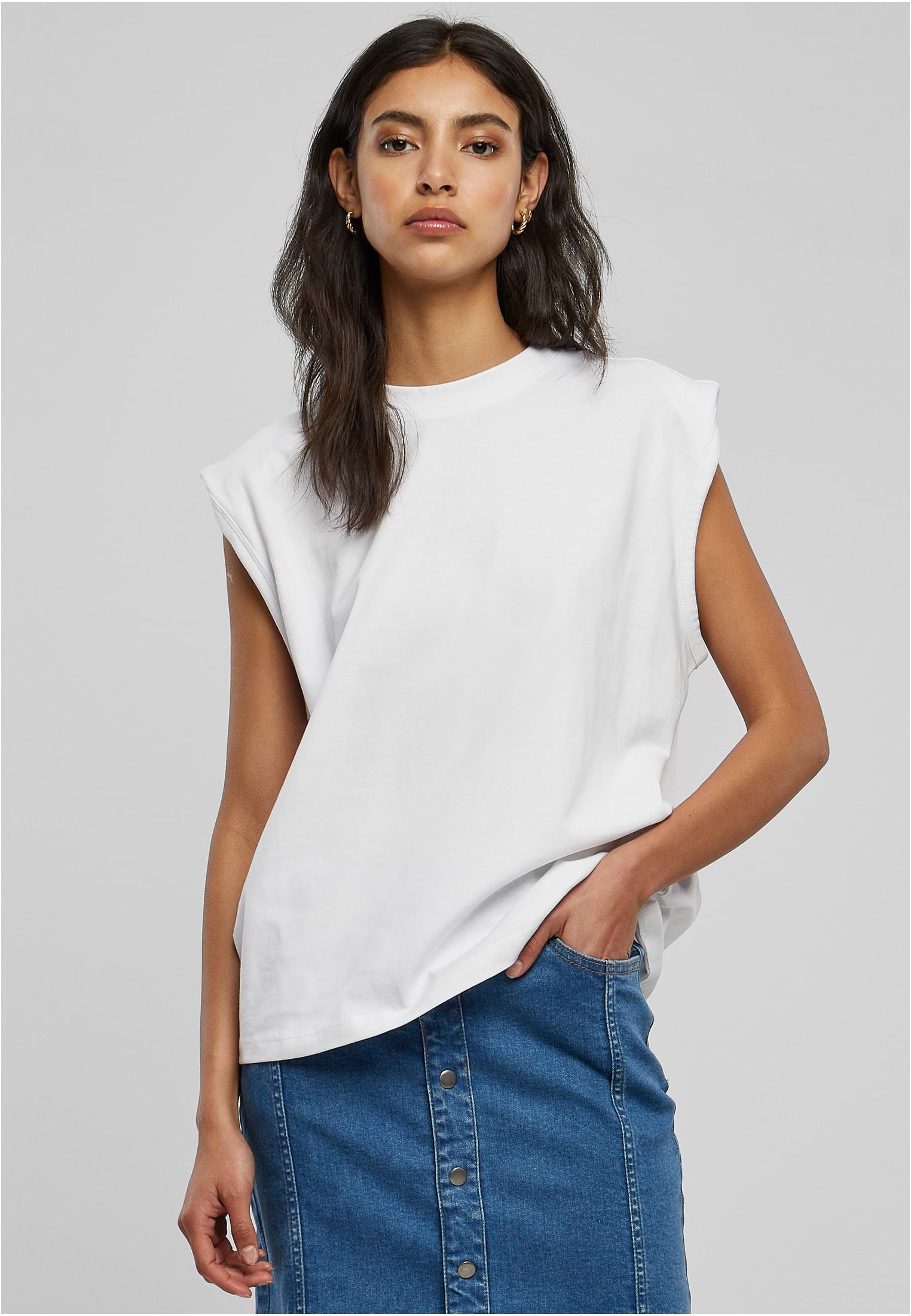 UC Organic Heavy Padded Shoulder Tank Top - workoutbrands.com